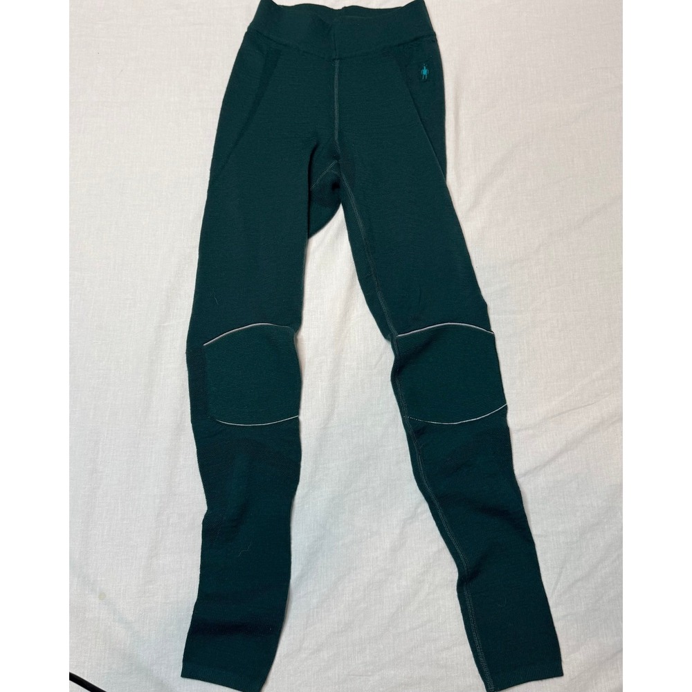 Smartwool Intraknit 250 Merino Wool Base Layer Leggings Women's XS Green